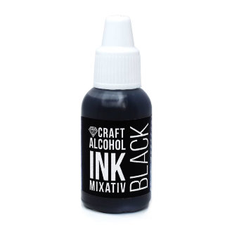 Алкогольные чернила Craft Alcohol INK Black, 20мл