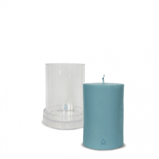 Пластиковая форма для изготовления свечей цилиндр, d7х10см