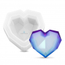 Силиконовый молд - Абстрактное сердце, 9х9см