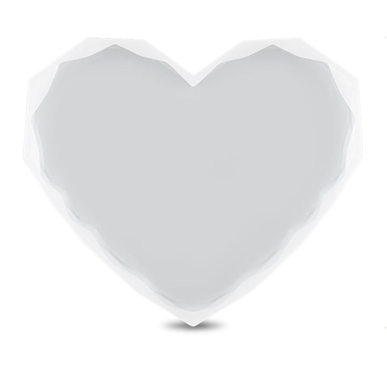 Силиконовый молд - Алмазное сердце, 12х10см