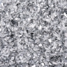 Стеклянная крошка зеркальная двусторонняя Rich Silver, средняя, 100г