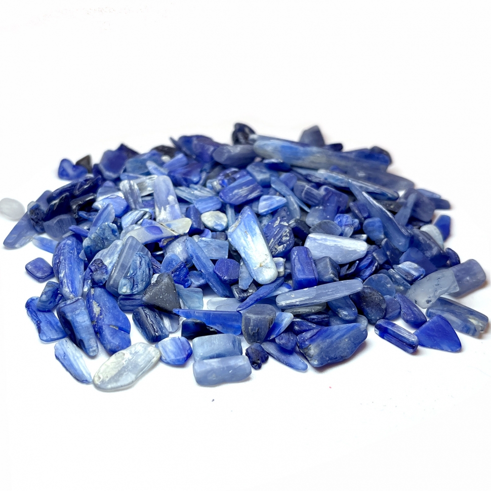 Натуральный камень Кианит синий, 100г