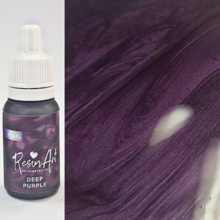 Deep purple PEARL перламутровый краситель для эпоксидной смолы ResinArt, 10мл