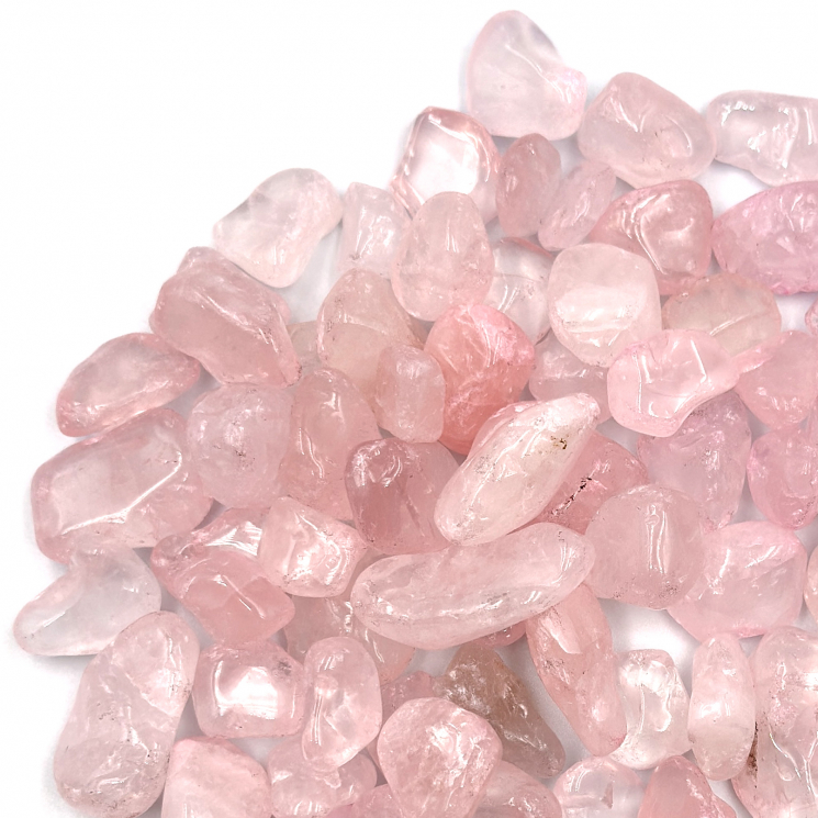Натуральный камень Кварц прозрачный розовый, 100г