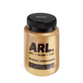 Акриловая перламутровая краска ARL "Золотая", 100мл