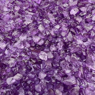 Стеклянная крошка фиолетовая, 100г