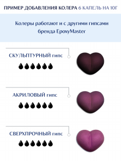 Колер для гипса Akstone фиолетовый, 10мл