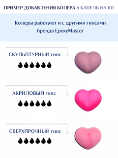 Колер для гипса Akstone маджента, 10мл