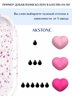 Колер для гипса Akstone маджента, 10мл