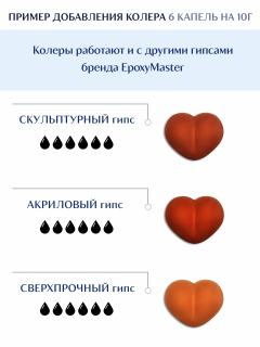 Колер для гипса Akstone кирпичный, 10мл