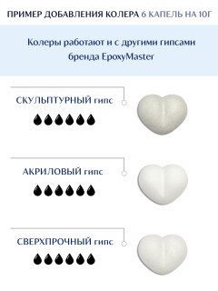 Колер для гипса Akstone белый, 10мл