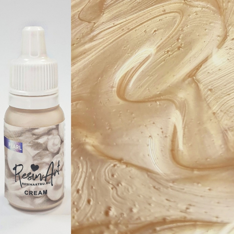 Cream PEARL перламутровый краситель для эпоксидной смолы ResinArt, 10мл
