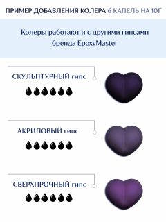 Колер для гипса Akstone сиреневый, 10мл