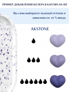 Колер для гипса Akstone чернильный, 10мл