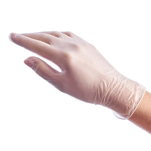 Виниловые перчатки неопудренные прозрачные (M), пара