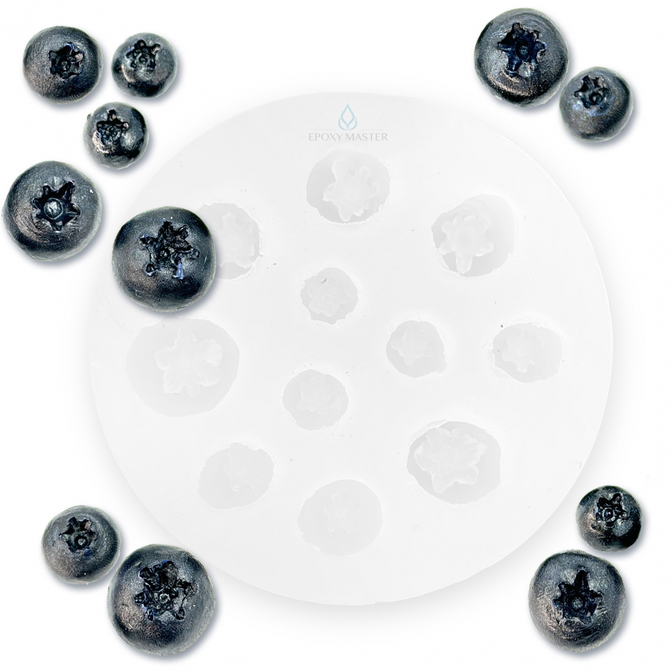 Силиконовый молд - Голубика, d7см