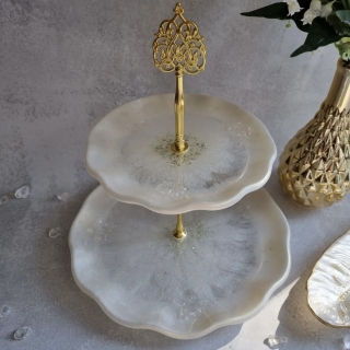 Силиконовый молд - Фруктовница, набор из 2 молдов (фурнитура в подарок)