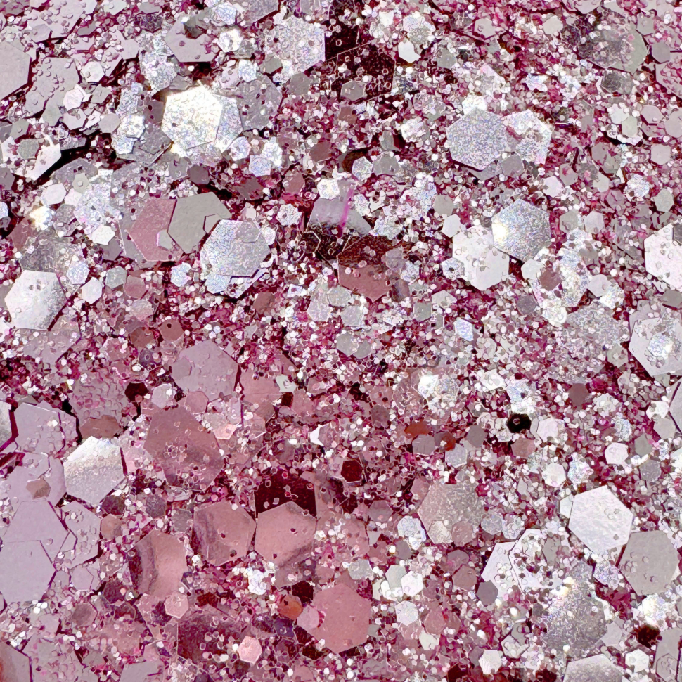 Глиттер-блестки розовые, 25мл