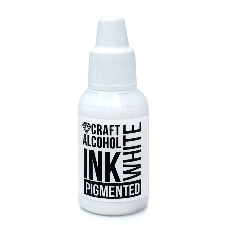 Алкогольные чернила Craft Alcohol INK White, 20мл