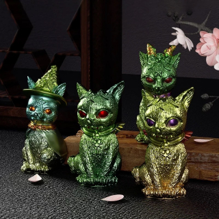 Силиконовый молд - Демоническая кошка 3D, 10х6см