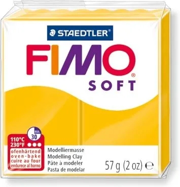 Полимерная глина FIMO Soft, "Желтый", 57г