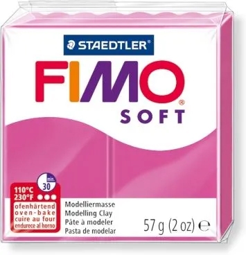 Полимерная глина FIMO Soft, "Малиновый", 57г