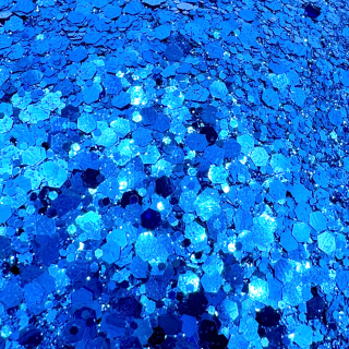Глиттер-блестки синие, 25мл