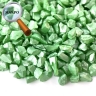 Стеклянная крошка перламутровая зеленая, 100г 
