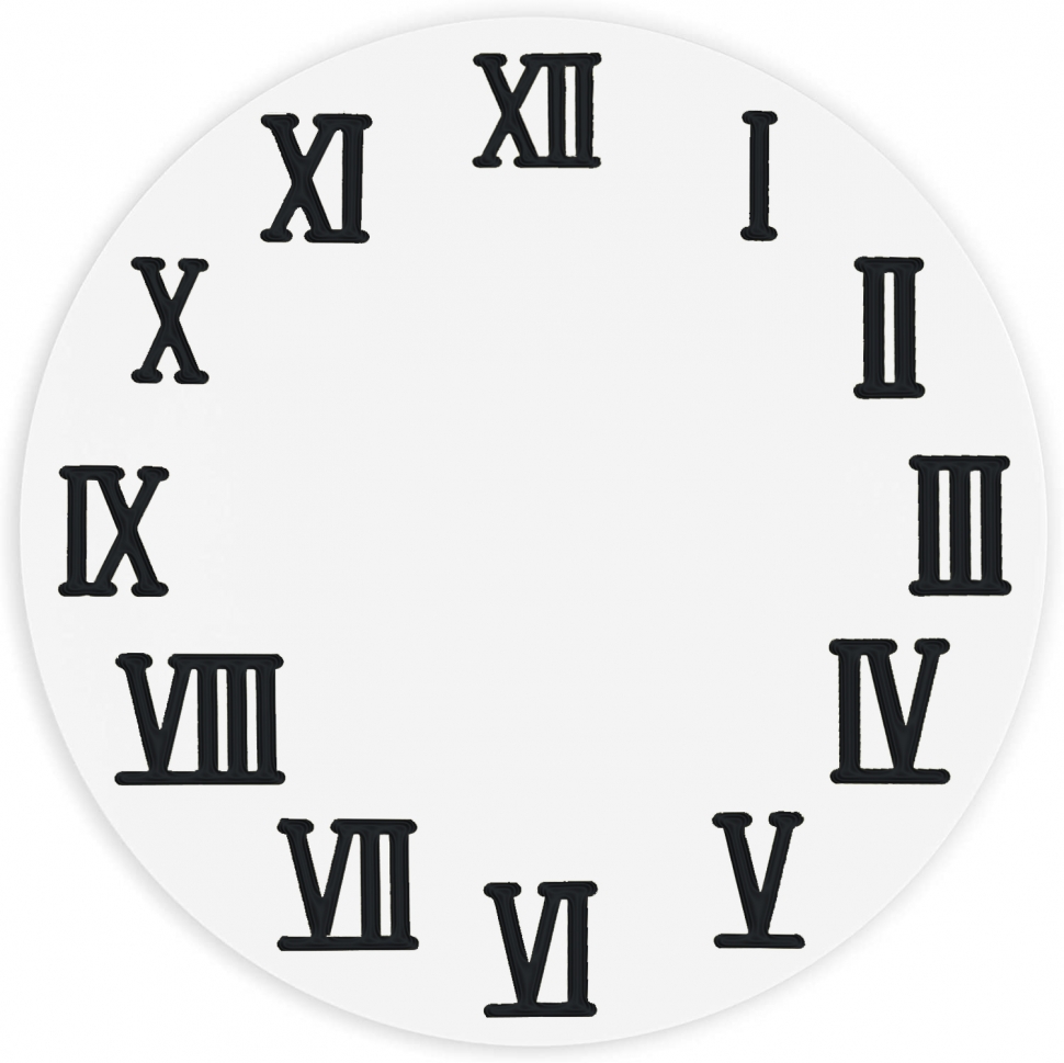 Циферблат с римскими цифрами для часов