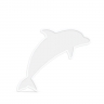 Силиконовый молд - Коастер дельфин, 22х12см