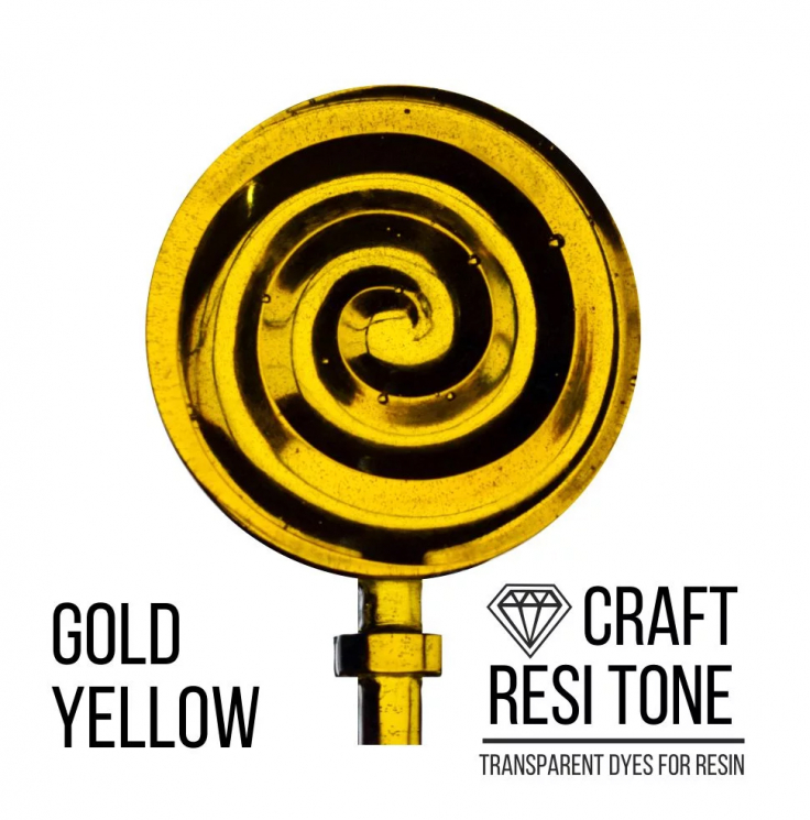 Прозрачный тонер для эпоксидной смолы Craftsmen золотисто-желтый, 10мл