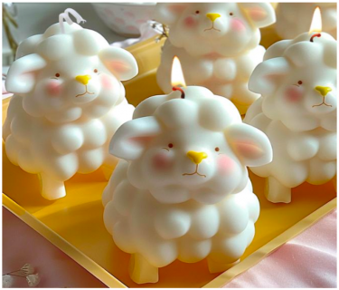 Силиконовый молд - Овечка, 10х7,5см