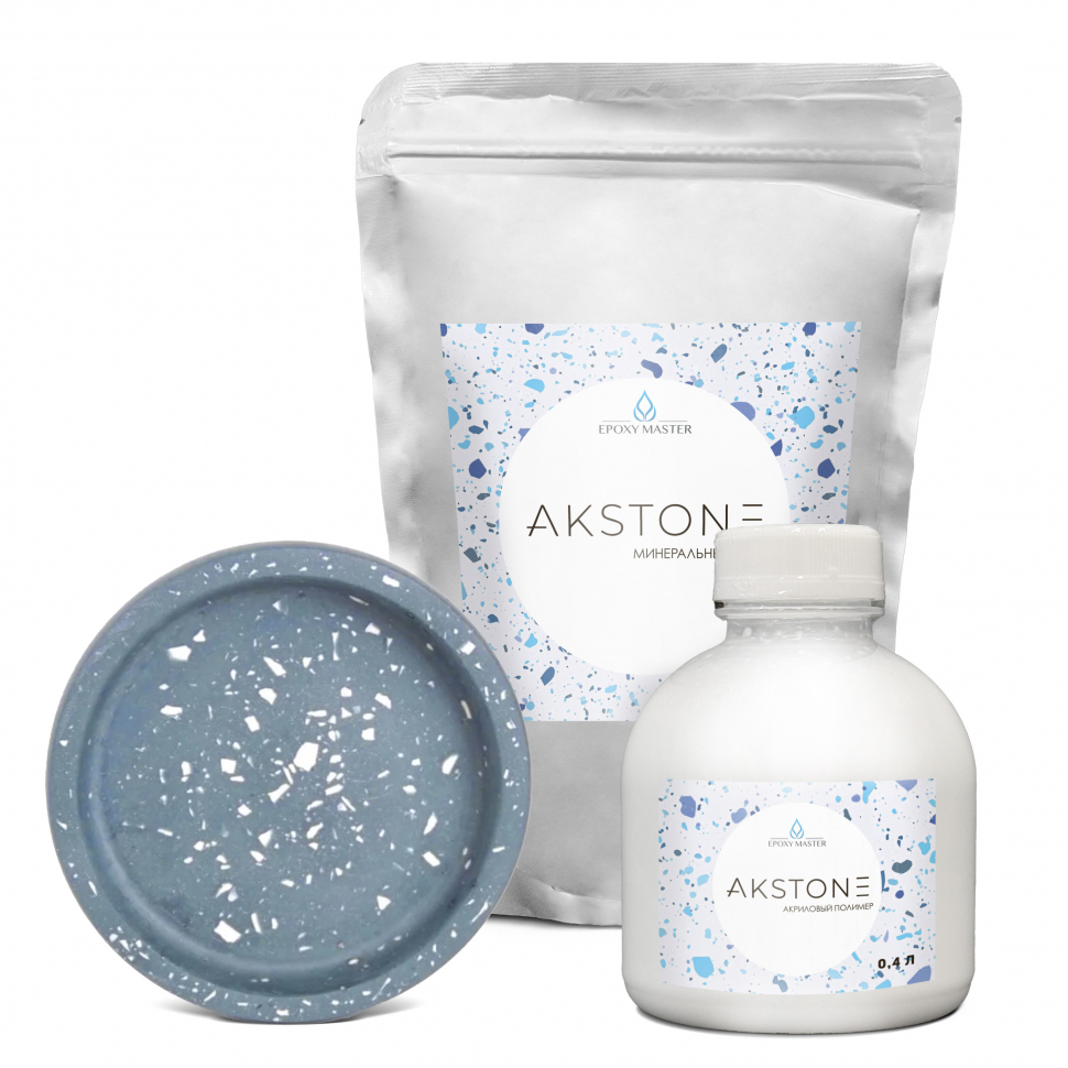 Двухкомпонентный акриловый гипс Akstone, 1,6кг