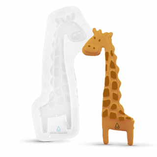 Силиконовый молд - Фигурка жирафа, 10х4см