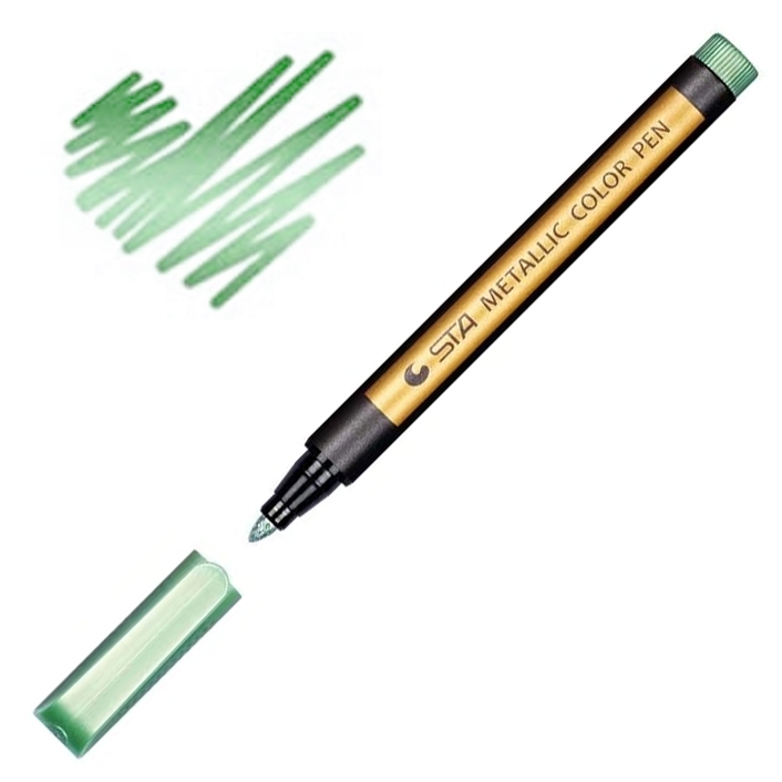 Металлизированный маркер для создания эффектов, зеленый