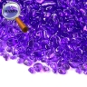 Стеклянные камушки прозрачные фиолетовые, 100г