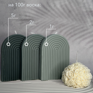 Краситель сухой для свечей/воска, "Черный", 10г