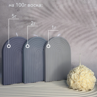 Краситель сухой для свечей/воска, "Чернильный", 10г