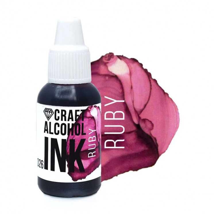 Алкогольные чернила Craft Alcohol INK Ruby, 20мл
