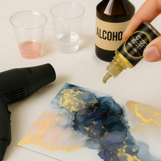 Набор алкогольных чернил EpoxyMaster "Металлик", 12шт