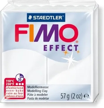 Полимерная глина FIMO Effect, "Полупрозрачный белый", 57г