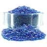 Радужные стеклянные камушки синие, 100г 