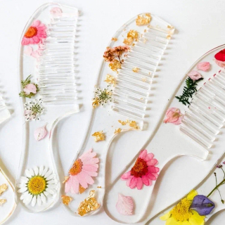 Силиконовый молд - Расческа с ручкой, 18х5см