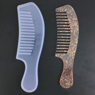 Силиконовый молд - Расческа с ручкой, 18х5см