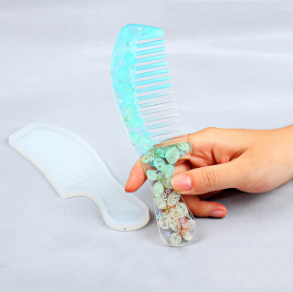 Силиконовый молд - Расческа с ручкой, 18х5см