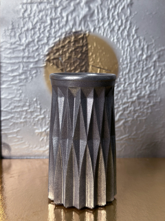 Силиконовый молд - Ваза ребристая, h10,5см