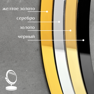 Зеркальные римские цифры 3/6/9/12 №2, 4,5см
