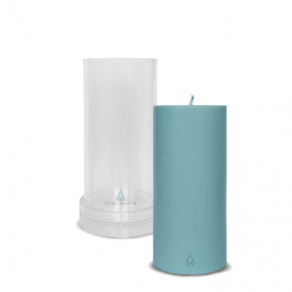 Пластиковая форма для изготовления свечей цилиндр, d7х15см