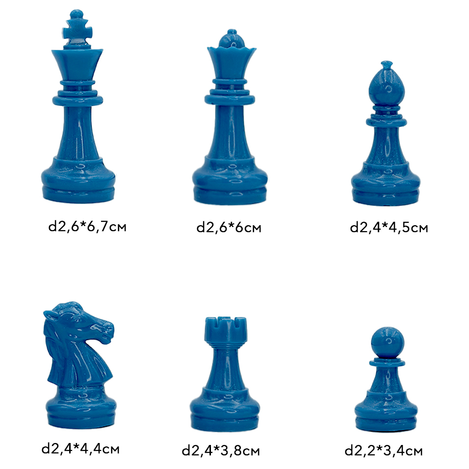 Силиконовый молд - Шахматные фигуры, 16 молдов